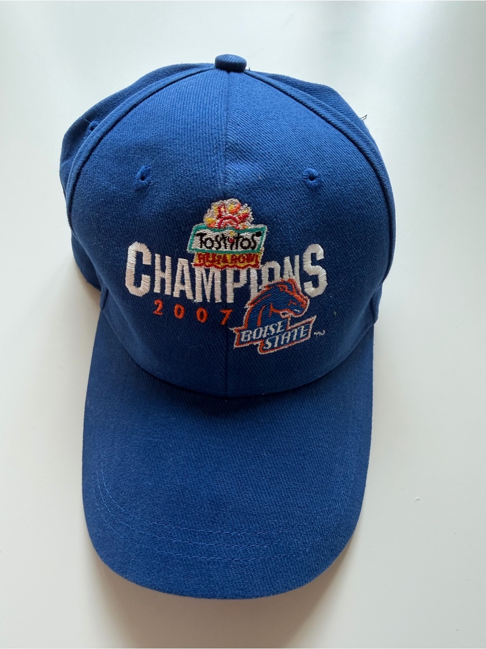 Tostitos Fiesta Bowl Champions 2007 Boise State Embroidered Baseball Cap